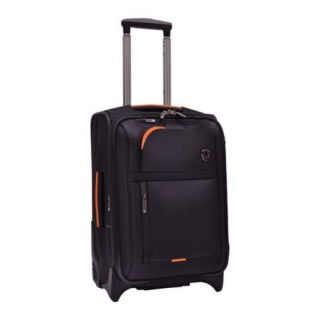 Travelers Choice Black Birmingham 21 inch Expandable Upright Suitcase