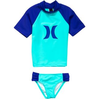 Hurley One & Only Rashguard Swimsuit   Toddler Girls