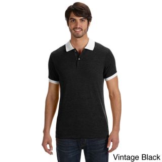 Alternative Alternative Mens Feeder Stripe Polo Shirt Black Size XXL