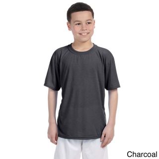 Gildan Gildan Youth Performance Jersey knit T shirt Grey Size M (10 12)