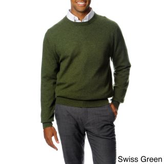 Republic Clothing Ply Cashmere Mens Soild Long Sleeve Sweater Green Size S