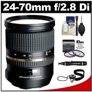Tamron 24 70mm f/2.8 Di USD SP Zoom Lens with 3 (UV/FLD/CPL) Filters + Accessory Kit for Sony Alpha DSLR SLT A37, A55, A57, A65, A77, A99 Digital SLR Cameras  Camera And Camcorder Lens Bundles  Camera & Photo