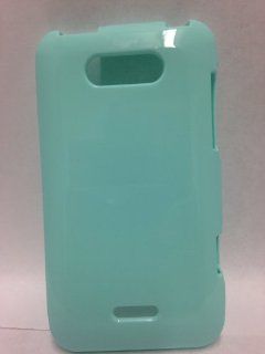 Metro Pcs Lg Motion 4g Ms770 Tpu Silicone Case Rubber Cover Teal Green Cell Phones & Accessories