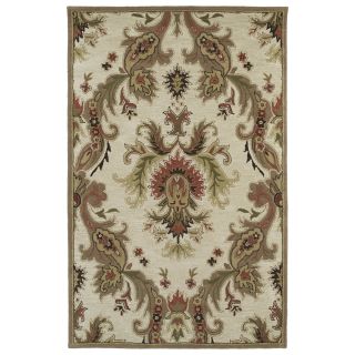 Hand tufted Lawrence Multicolored Damask Wool Rug (8 X 11)