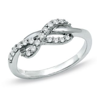 CT. T.W. Diamond Infinity Ring in 10K White Gold   Zales