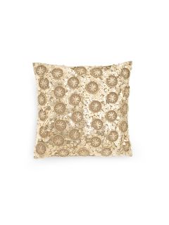 Brushed Silver Decorative Pillow by Donna Karan Home
