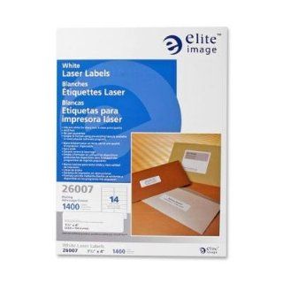 ELI26007   Mailing Label, Laser, 1 1/3x4, 1400/PK, White  Address Labels 