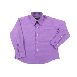 Ferrecci Boys Slim Fit Purple Collared Formal Shirt