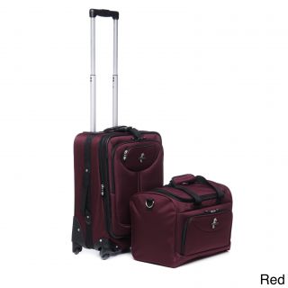 Atlantic 2 piece Expandable Carry on Spinner Luggage Set