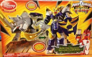 Power Rangers Jungle Fury Deluxe Rhino Steel Megazord ( Exclusive) Toys & Games