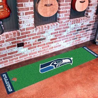 Fan Mats 9029 NFL   Seattle Seahawks 18" x 72" Putting Green Mat  Area Rugs  Sports & Outdoors