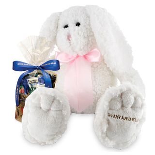 Ghirardelli Cottontail Bunny With Squares Chocolates Gift