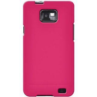 Amzer Rubberized Snap On Crystal Hard Case for Samsung Galaxy S II SGH I777   1 Pack    Hot Pink Cell Phones & Accessories