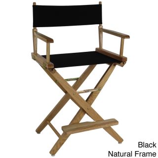 Extra wide Premium American Oak Counter height 24 inch Directors Chair