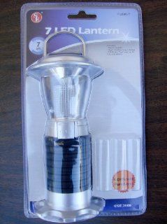 SE FL806 7 7 Led 4 Function Lantern, Black and Silver   Lantern Flashlights  