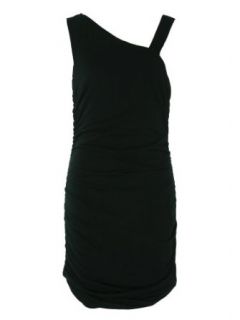 INC International Concepts Ruched Side Dress Black L