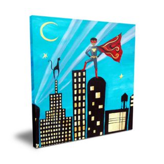 CiCi Art Factory Wit & Whimsy African American Superhero Canvas Art WW35