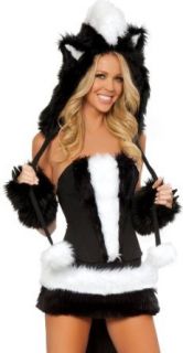 J. Valentine Women's Sexy Flower Costume 7 Piece Complete Set Naughty Skunk Adult Sized Costumes Clothing