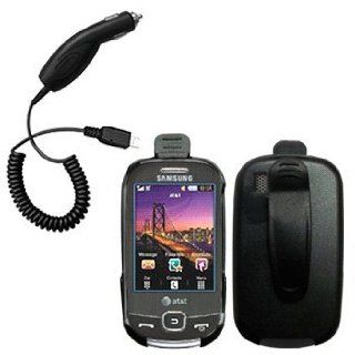Holster Case w/ Ratcheting Belt Clip & Car Charger for Samsung Flight SGH A797 Cell Phones & Accessories