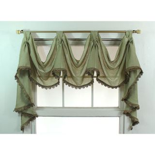 Celedon 3 scoop Victory Swag Window Valance