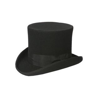 Ferrecci Ferrecci Mens Black Top Hat Black Size S
