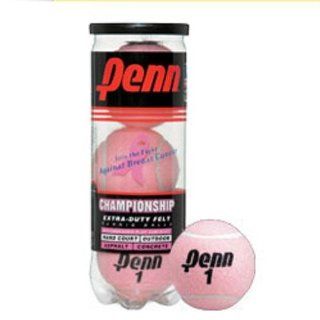 Penn Pink Championship XD Tennis Balls (Single Can)  Sports & Outdoors