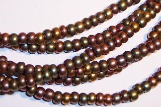 Bronze (Dark) Seed Beads Czech 6/0 Mini Hank