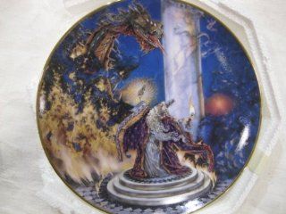 The Dragon Master Collectible Plate by Myles Pinkney from The Franklin Mint Heirloom Recommendation Royal Dalton Limited Edition Fine Bone China Plate Number HC6535 Toys & Games