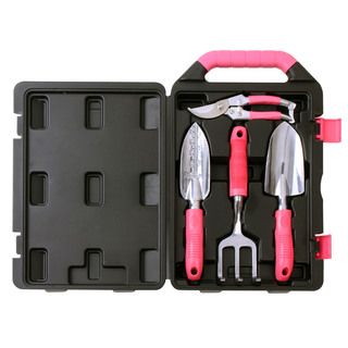 Apollo Tools Pink 4 piece Garden Tool Kit