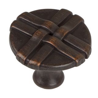 Gliderite 1.3125 inch Oil rubbed Bronze Gift Weave Cabinet Knobs (pack Of 10)