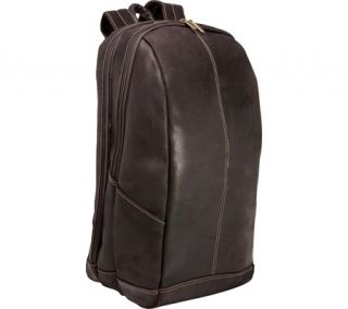 Millennium Leather Distressed Leather 17 Laptop Backpack