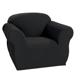 Sure Fit Ebony Stretch Honeycomb Chair Slipcover