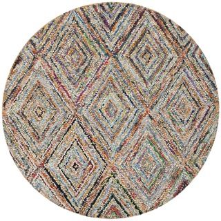 Safavieh Handmade Nantucket Multicolored Cotton Rug (4 Round)