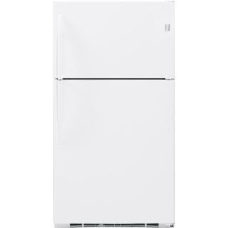GE Profile 24.6 cu ft Top Freezer Refrigerator with Single Ice Maker (White)