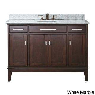 Avanity Avanity Madison 48 inch Single Vanity In Light Espresso Finish With Sink And Top Brown Size Single Vanities