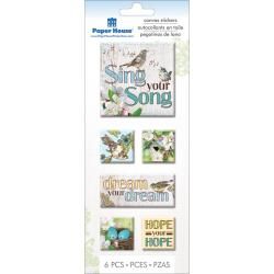 Paper House Canvas Sticker   Sing Your Song