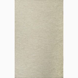 Contemporary Handmade Ecofriendly Gray Wool Rug (8 X 10)