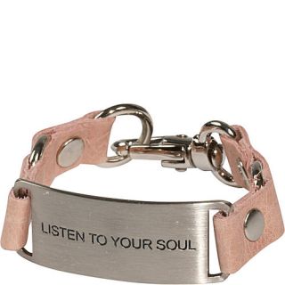 Cynthia H Designs Message Bracelet   Blush/Listen To Your Soul