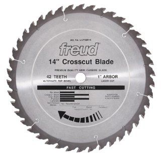Freud LU71M014 14 Inch 42 Tooth ATB General Purpose Saw Blade with 1 Inch Arbor   Circular Saw Blades  