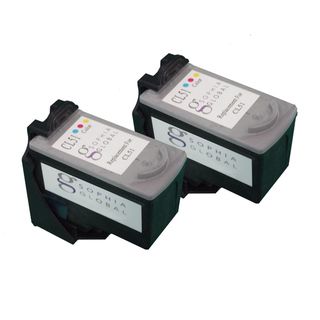 Sophia Global Remanufactured Color Ink Cartridge Replacement For Canon Cl 51 (pack Of 2)