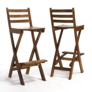 Atlantic Foldable Outdoor Wood Bar Stool  Outdoor And Patio Furniture Sets  Patio, Lawn & Garden
