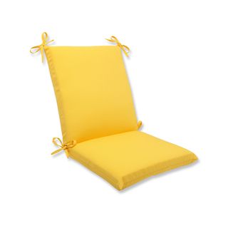 Pillow Perfect Outdoor Yellow Squared Corners Chair Cushion