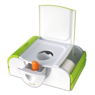 Boon Potty Bench Training Toilet in Green / White 507
