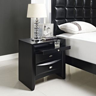 Modway Harrison Nightstand Black Size 2 drawer