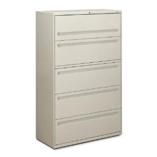 700 Series 42""W Lateral File, 5 High with Roll Out & Posting Shelves, Light Gray (HON795LQ)   Storage Cabinets