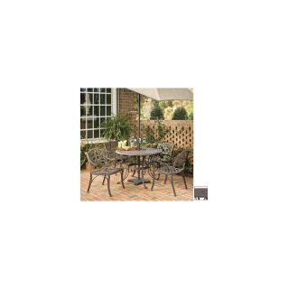 Home Styles 5 Piece Biscayne Mesh Seat Aluminum Patio Dining Set