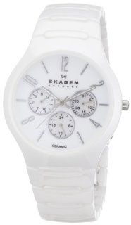 Skagen Men's SK817SXWC1 Ceramic Mother Of Pearl Dial Watch Skagen Watches