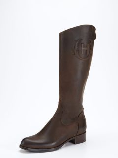 Ascot Leather Riding Boot by Hunter Boot