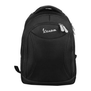 Vespa Nylon Laptop Backpack Black