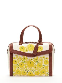 Lux Linen Floral Satchel by Isabella Fiore